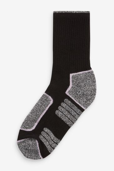 Black/Grey Next Active Sports Walking Ankle Socks 2 Pack