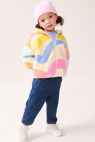 Buy Printed Hooded Zip Through Fleece Jacket 3mths 7yrs from Next