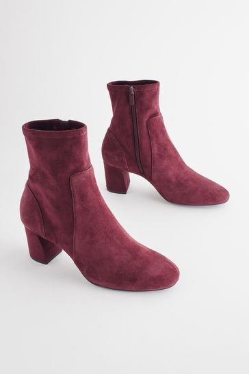Next burgundy boots online