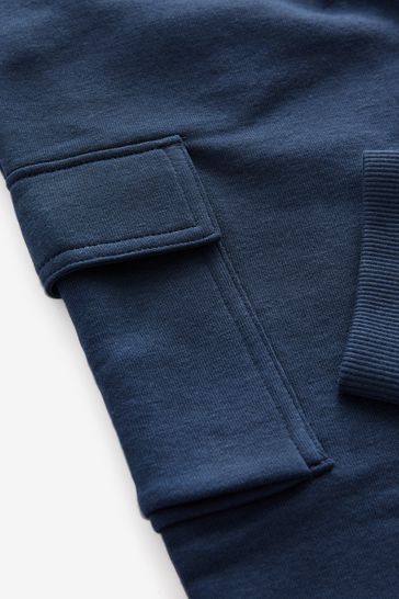 Navy Cargo Cotton-Rich Joggers (3-16yrs)