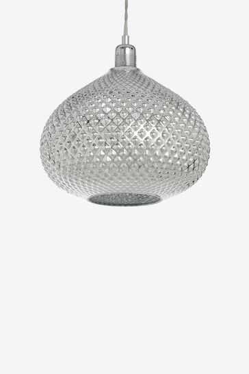 Chrome Glamour Easy Fit Pendant Lamp Shade
