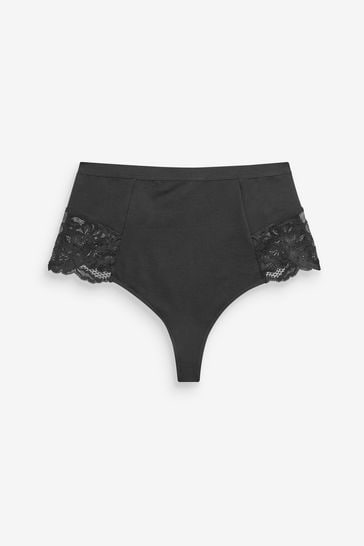 White tummy clearance control thong
