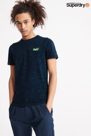 Superdry Navy Embroidered T-Shirt
