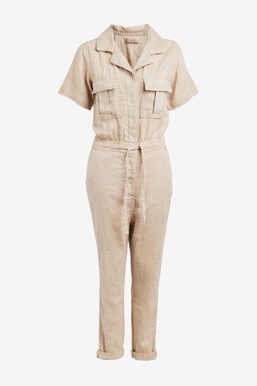 Buy Linen Blend Jumpsuit from Next 