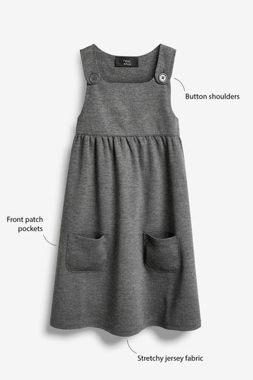 Jersey top school pinafore