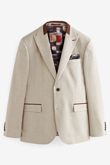 Slimfit herringbone online parka