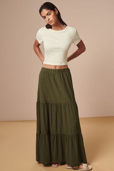 Next green maxi skirt outlet