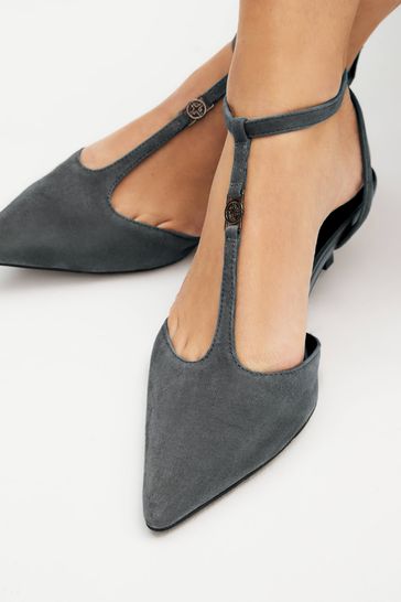 Grey t sales bar heels