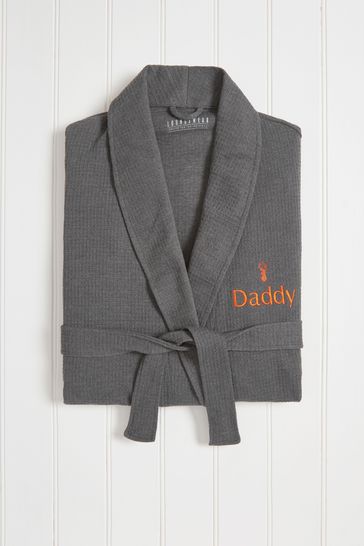 personalised white waffle dressing gowns