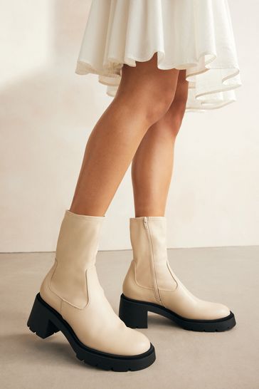 Buy Forever Comfort Chunky Sock Ankle Boots from Next
