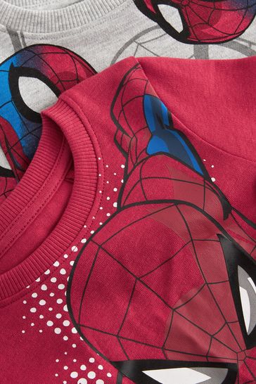 Red/Navy Spiderman 2 Pack Snuggle Pyjamas (12mths-10yrs)