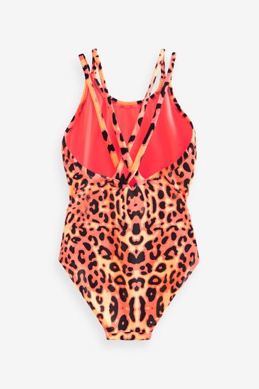 Pink cheetah swimsuit sales