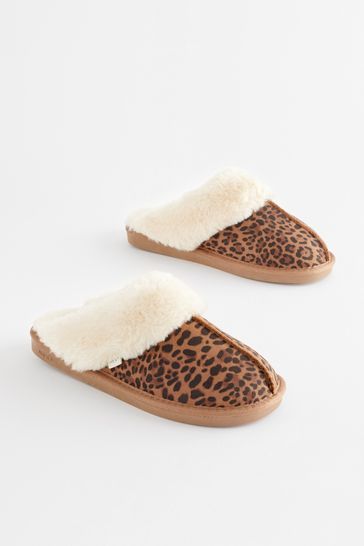 Suede mule slippers hotsell