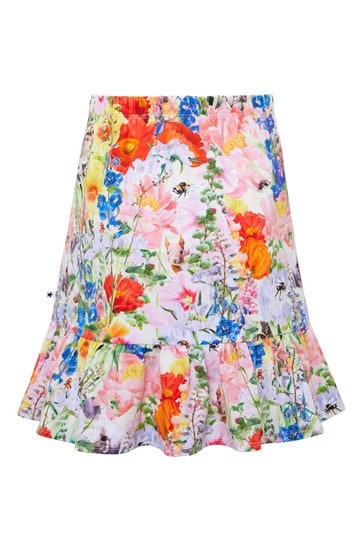 Girls Multicoloured Cotton Skirt