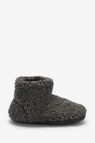 white fluffy boot slippers