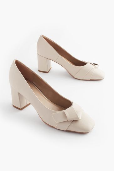 Cream court shoes next new arrivals