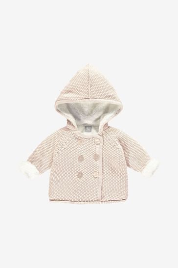 Buy The Little Tailor Pink Baby Plush Lined Pram Coat from the Next UK ...