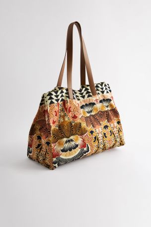 Buy Paisley Abstract Print Beach Bag from Next