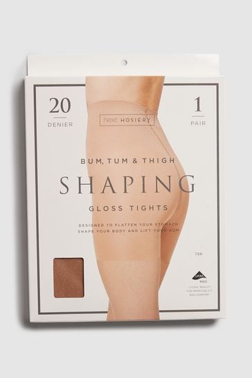 Buy Bum/Tum/Thigh Gloss Shaping 20 Denier Tights from Next