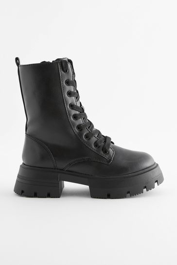 Sleek combat boots online