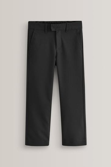Black Regular Waist School Formal Stretch Skinny Trousers (3-17yrs)