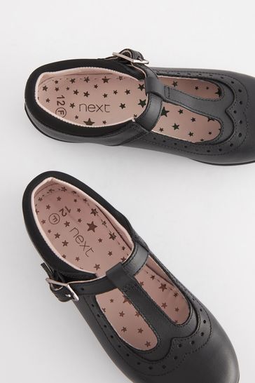 T bar black shoes online