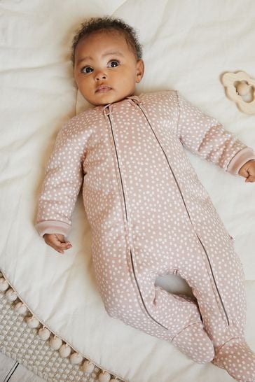 Neutral 2.5 Tog Wadded Zip Sleepsuit