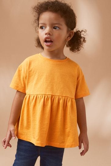 Orange Short Sleeve Empire T-Shirt (3mths-7yrs)
