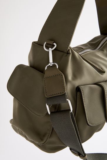 Khaki green shoulder bag best sale