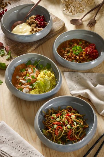 Sage Green Organic Dinnerware Set of 4 Pasta Bowls