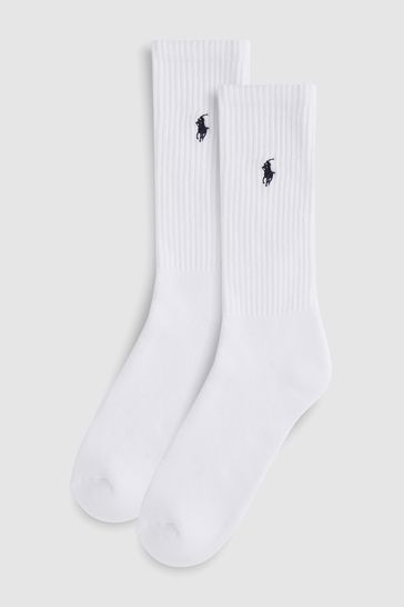 ralph lauren sports socks white