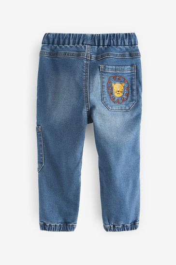 Jeans with clearance embroidered cuff