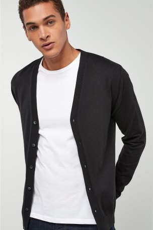 black light weight cardigan