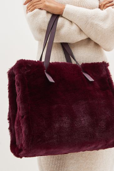 Faux fur cheap shopper