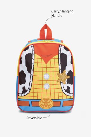 Kids Toy Story Woody Buzz Lightyear Woody Reversible Backpack for Boys School Bag Sherrif Backpack 