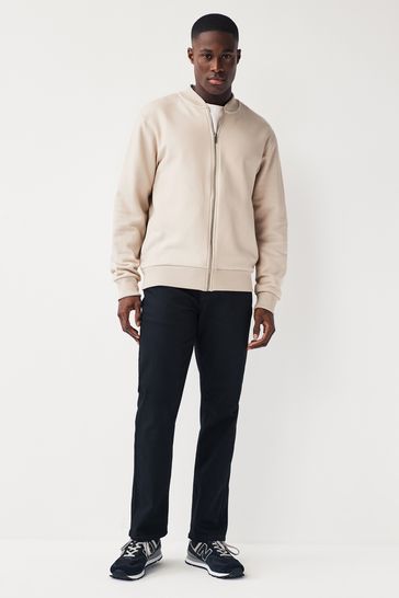 Jersey bomber jacket top