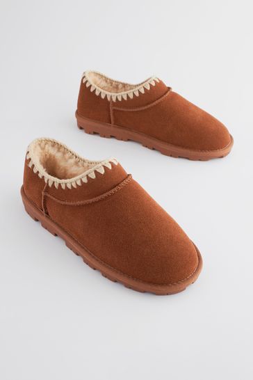 Next chestnut outlet slippers