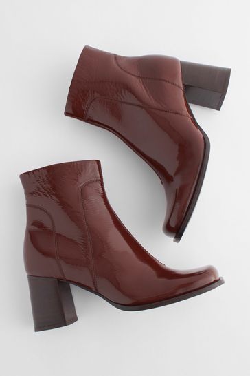 Square toe best sale ankle boots ladies