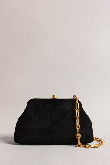 Buy Ted Baker Miiraa Large Frame Black Clutch Bag from Next Ireland