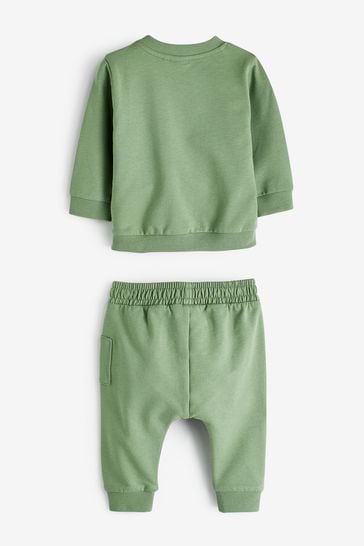 Green Baby Cosy Sweatshirt and Joggers Set