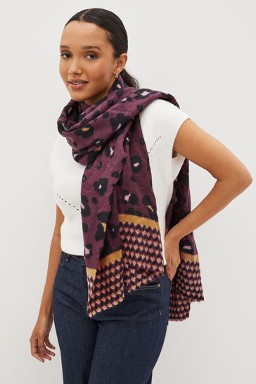 Next animal print scarf outlet