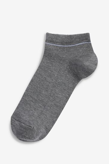Grey Modal Trainer Socks 4 Pack