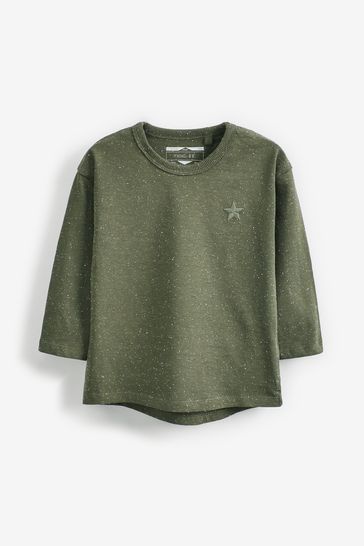 Khaki Green 5 Pack Long Sleeve T-Shirts (3mths-7yrs)