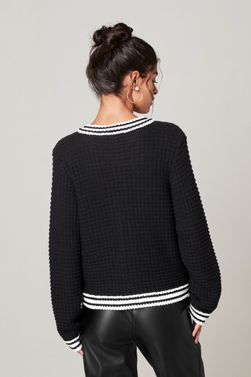 Smart black cardigan hotsell