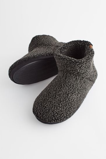 Grey slipper 2025 boots