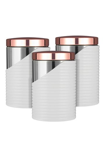 cream tea coffee sugar canisters next