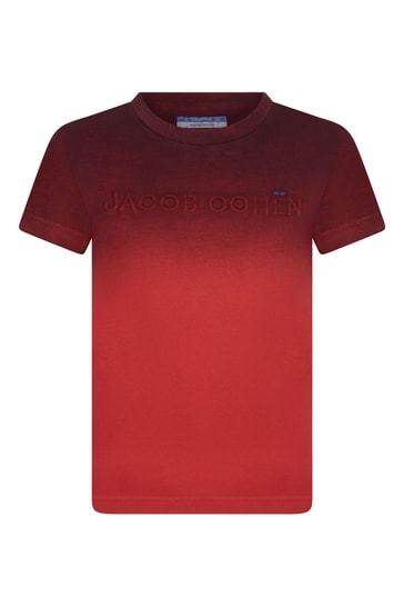 Boys Red Tie-Dye Logo T-Shirt
