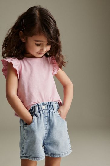 Pink mom shorts online