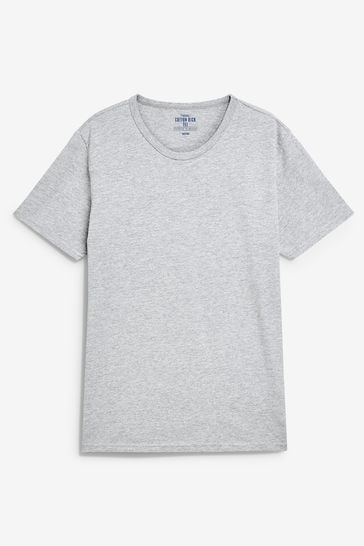Black/Grey Marl/White/Navy Slim T-Shirts 5 Pack