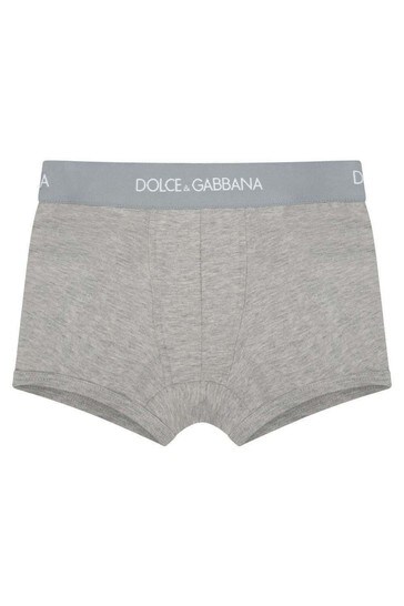 Dolce & Gabbana Boys Black Boxer Shorts Two Pack